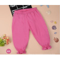 Newest Fashion Girl Casual Loose Linen Trousers,Kids Elastic Hems Pants